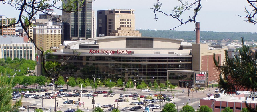 Xcel Energy Center, home of the Minnesota Wild